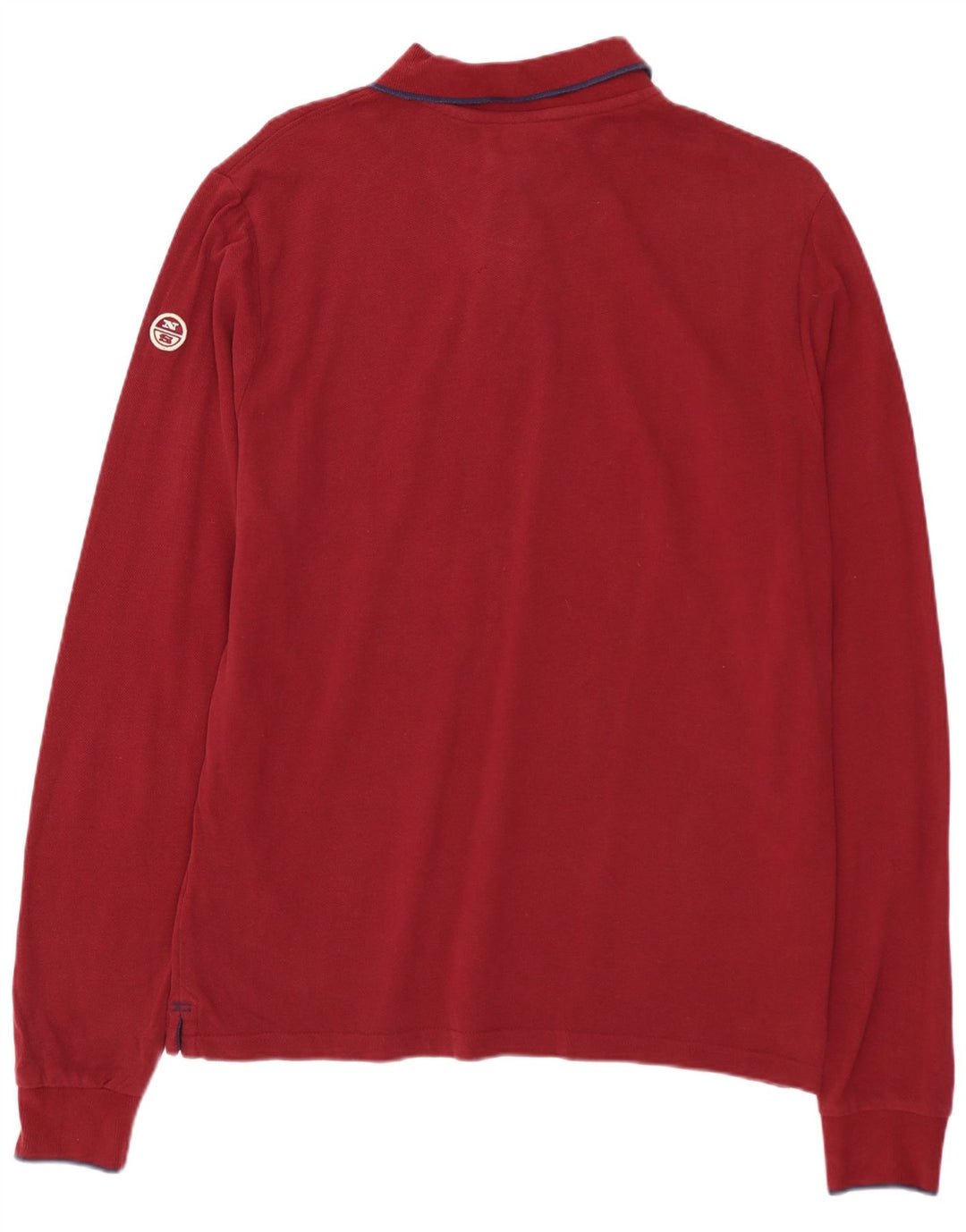 Polo masculino de manga comprida NORTH SAILS pequeno vermelho