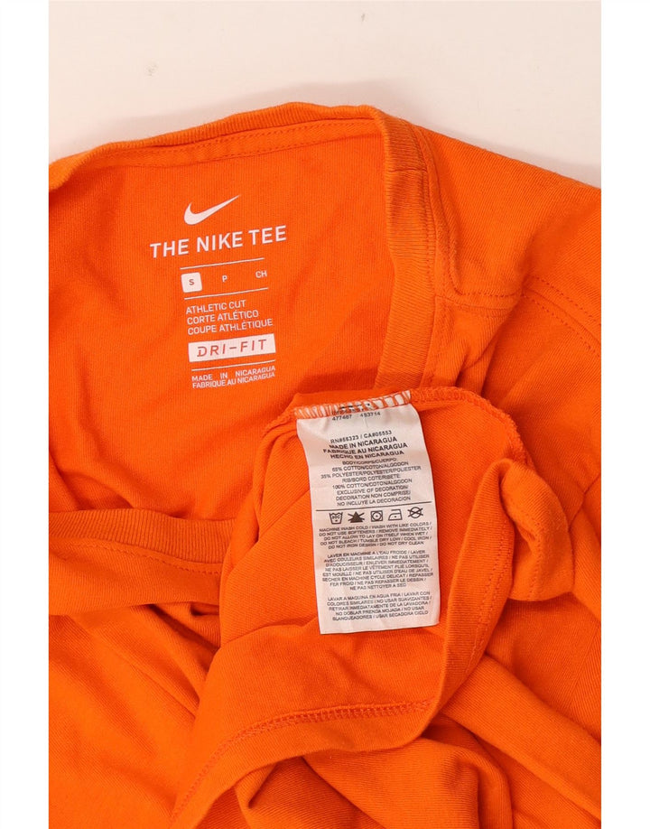 Camiseta masculina Nike Athletic Cut Top pequeno algodão laranja