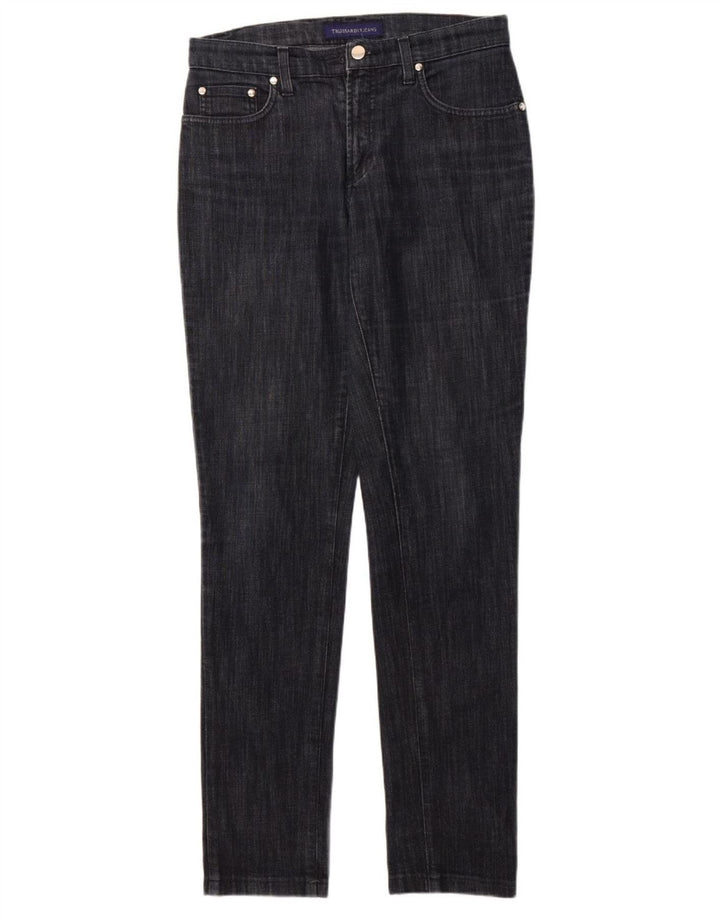 Jeans slim feminino TRUSSARDI W27 L32 algodão azul marinho