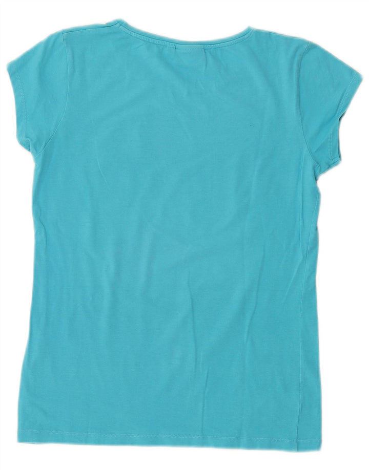 Camiseta feminina ELLESSE Heritage Graphic UK 10 algodão azul pequeno