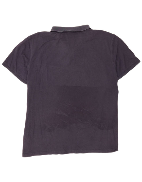 Camisa polo masculina Gant Regular Fit 5XL azul marinho