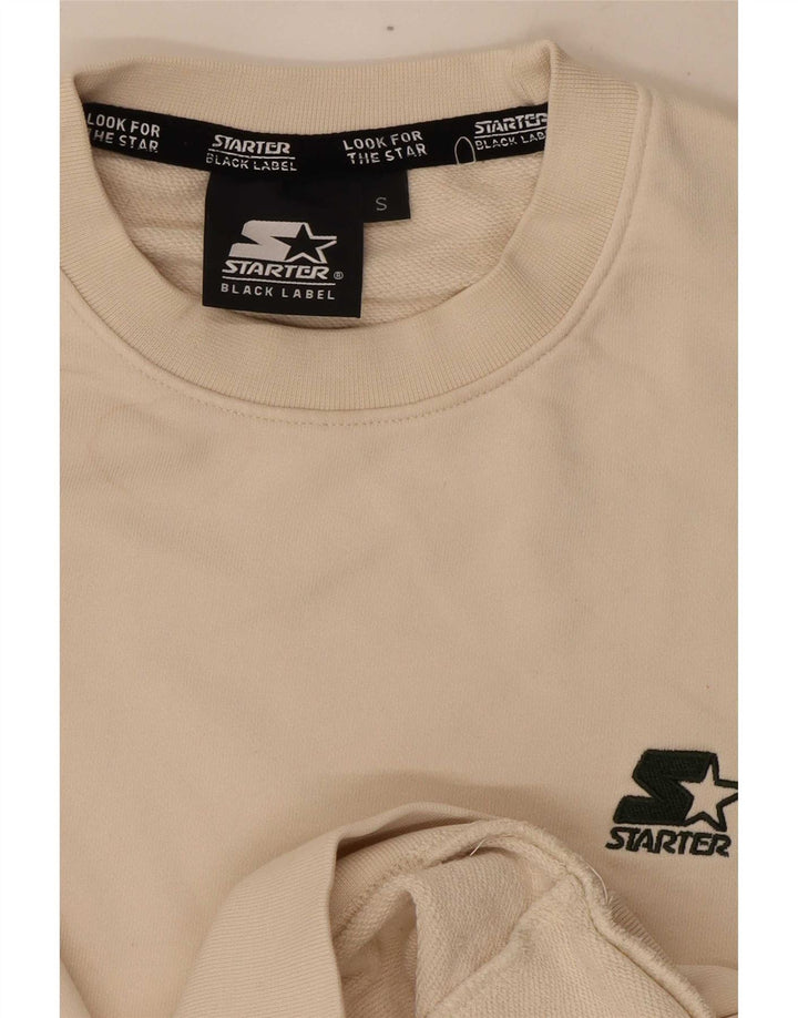 Jumper de moletom masculino Starter pequeno off white