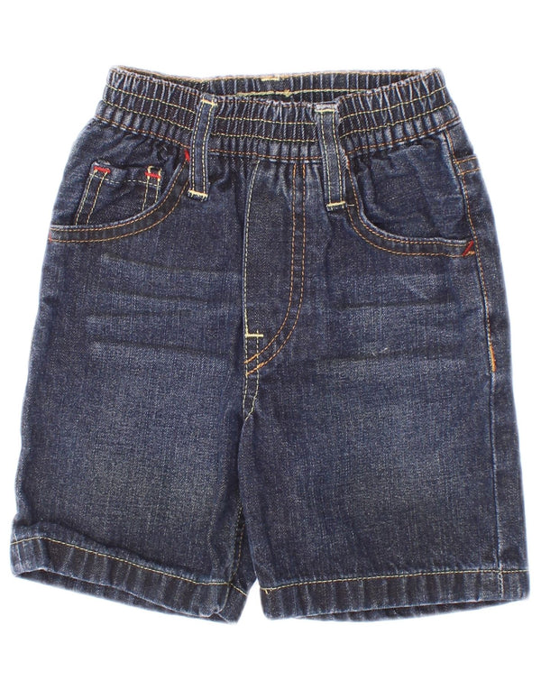 Shorts jeans Levi's para meninas de 3 a 6 meses W16 azul marinho