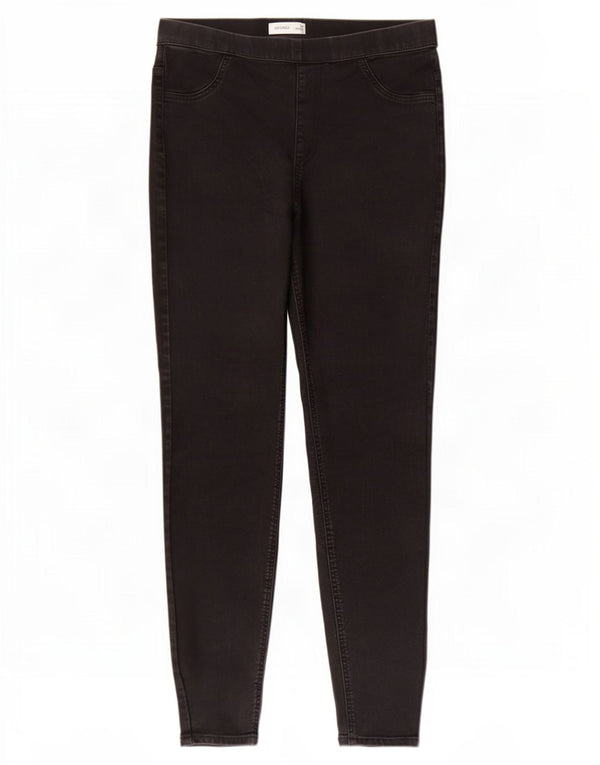 Calça jeans feminina Marks & Spencer UK 14 grande W32 L27 algodão preto