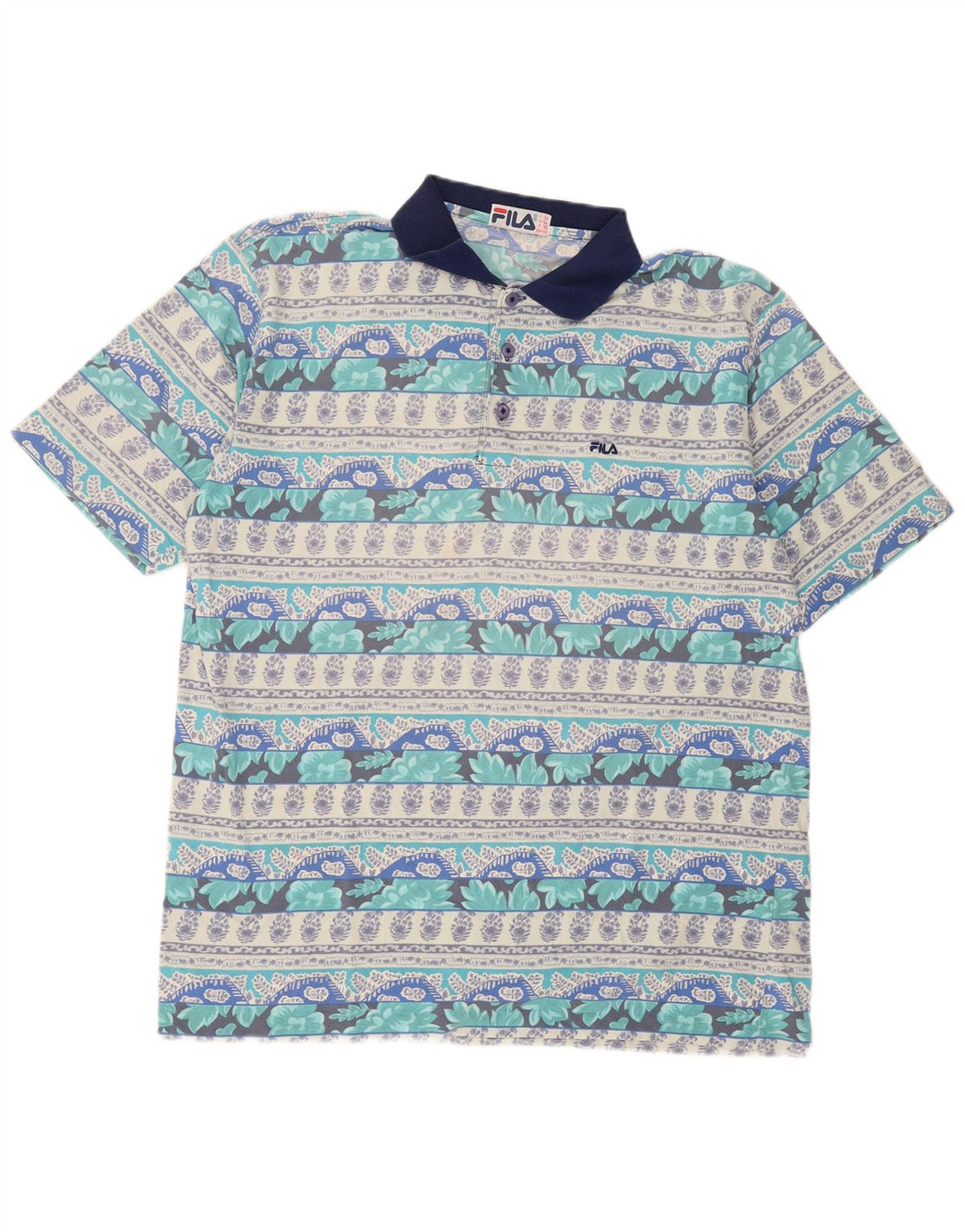 Camisa polo masculina Fila IT 56 XL multicolorido floral