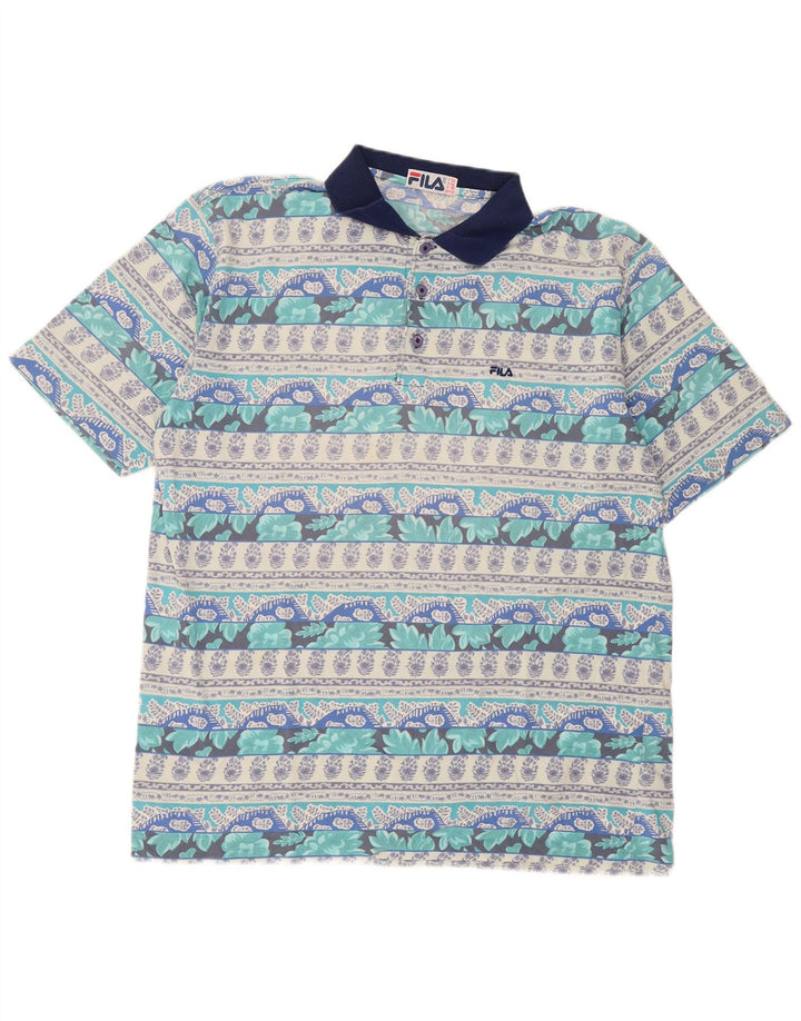 Camisa polo masculina Fila IT 56 XL multicolorido floral