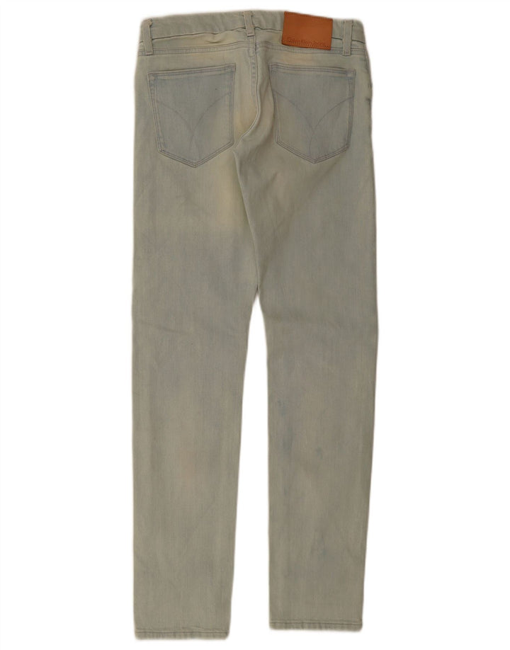 Calvin Klein Jeans Slim Feminino W25 L32 Azul Algodão