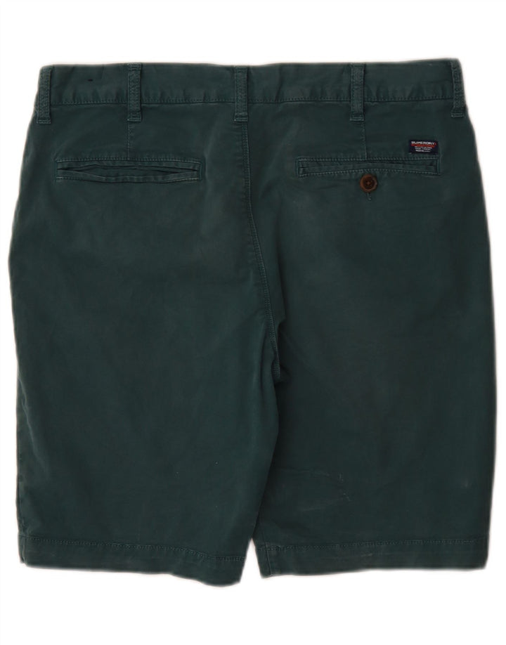 Superdry Mens Regular Chino Shorts W32 Médio Algodão Verde