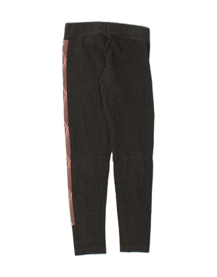 ADIDAS Womens Graphic Leggings UK 8/10 Small Grey Colourblock Vintage Adidas and Second-Hand Adidas from Messina Hembry 