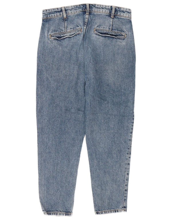 Zara Mens Jeans Cropped Tapered EU 40 Médio W31 L25 Azul