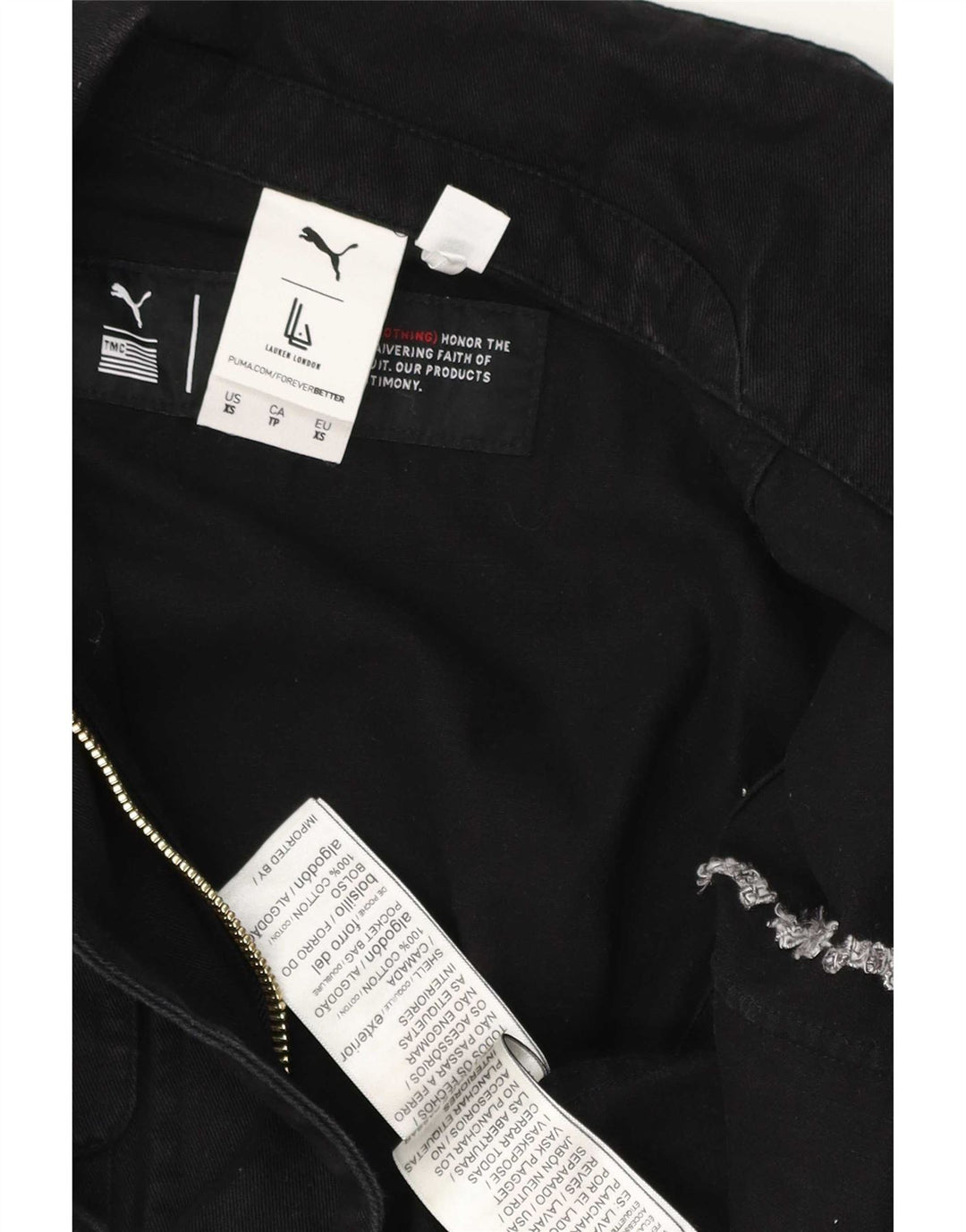 Macacão feminino Puma UK 6 XS algodão preto