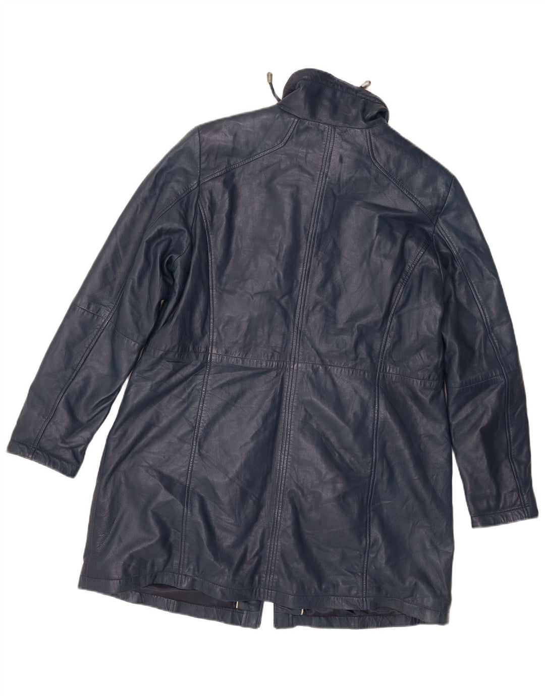 Jilani Casaco masculino de couro solto EU 44 XS azul marinho