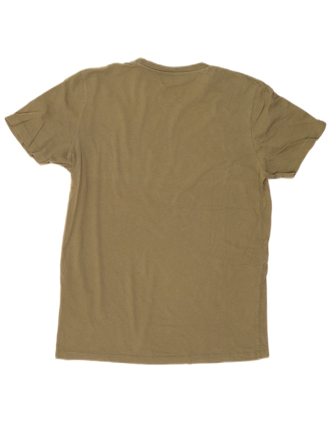 Camiseta gráfica masculina Jack & Jones Top médio de algodão cáqui