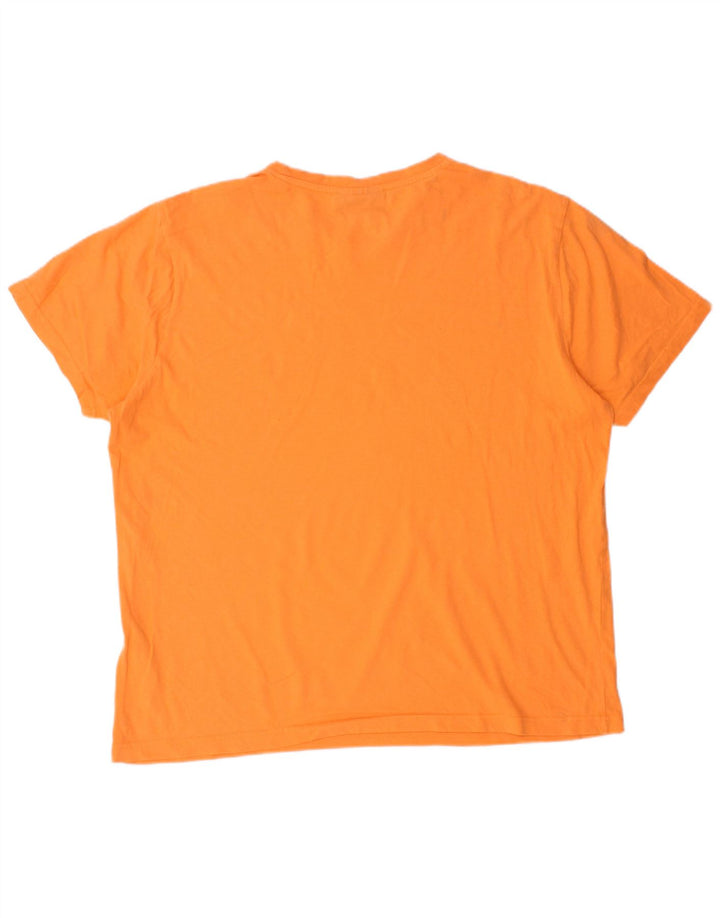 Camiseta gráfica masculina KAPPA Top XL algodão laranja