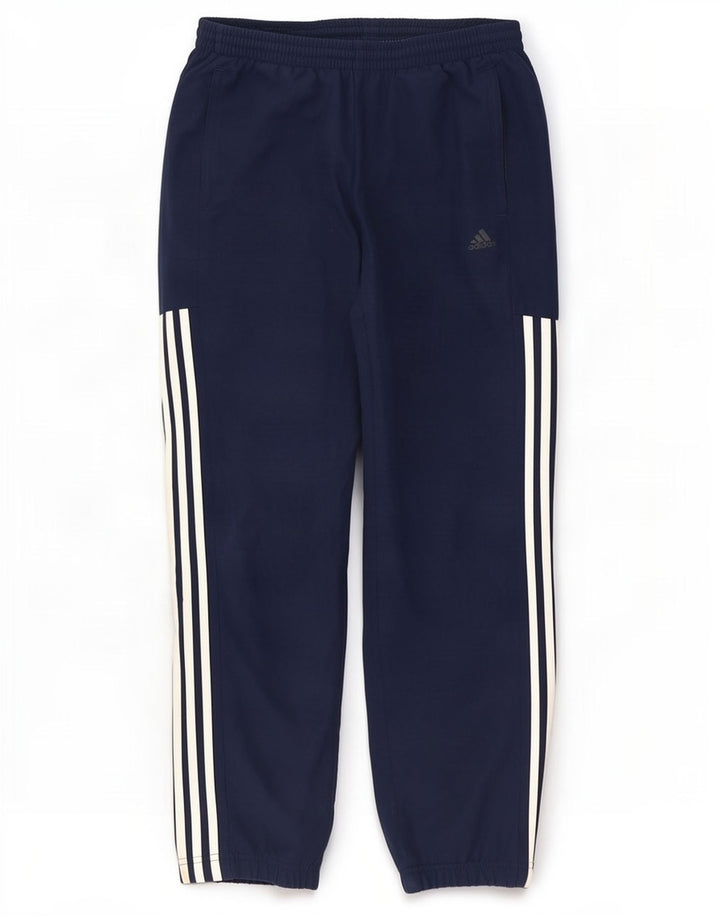 Adidas Mens Treino Calças Joggers Médio Azul Marinho Poliéster
