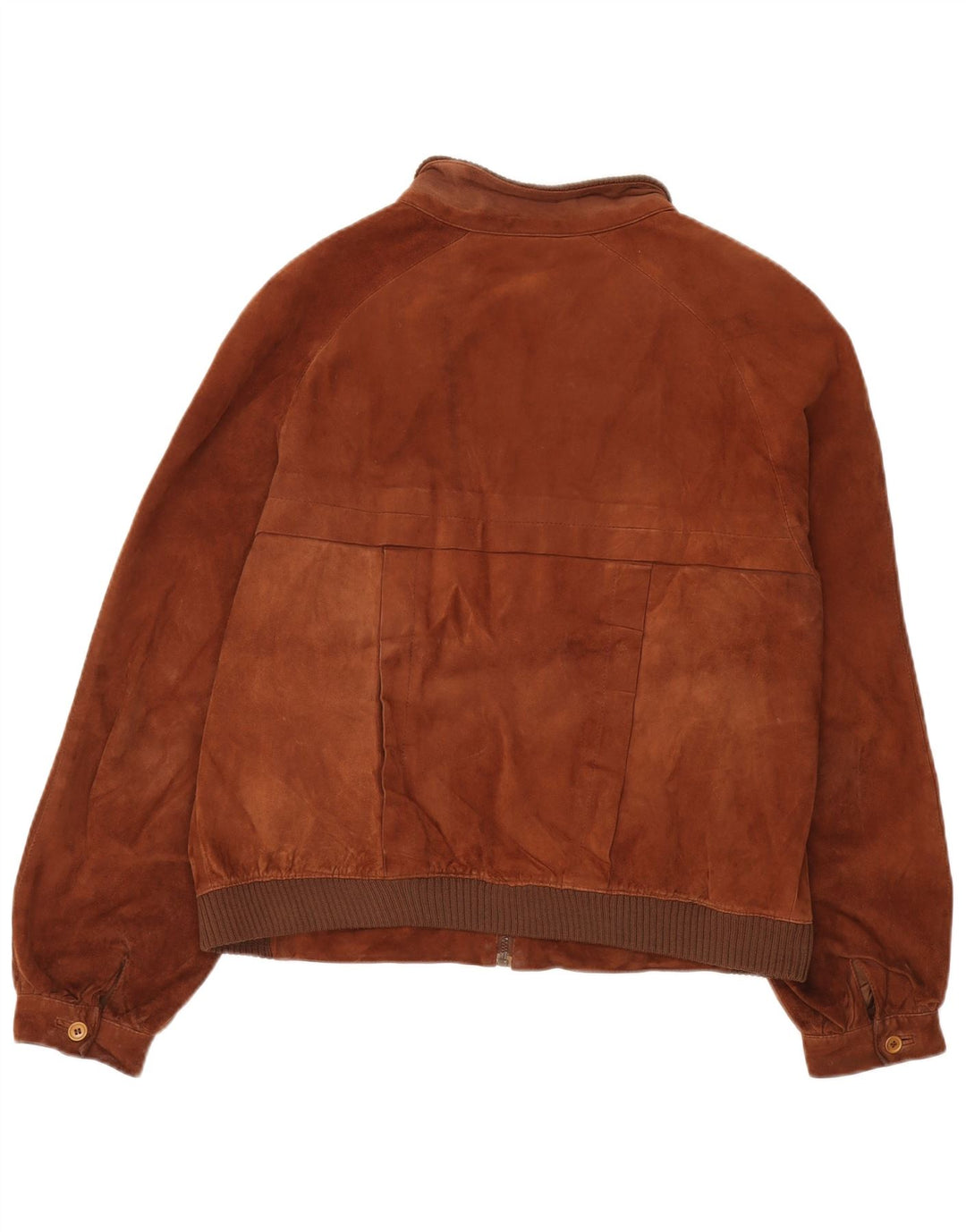 Jaqueta bomber masculina vintage em camurça IT 52 XL couro marrom