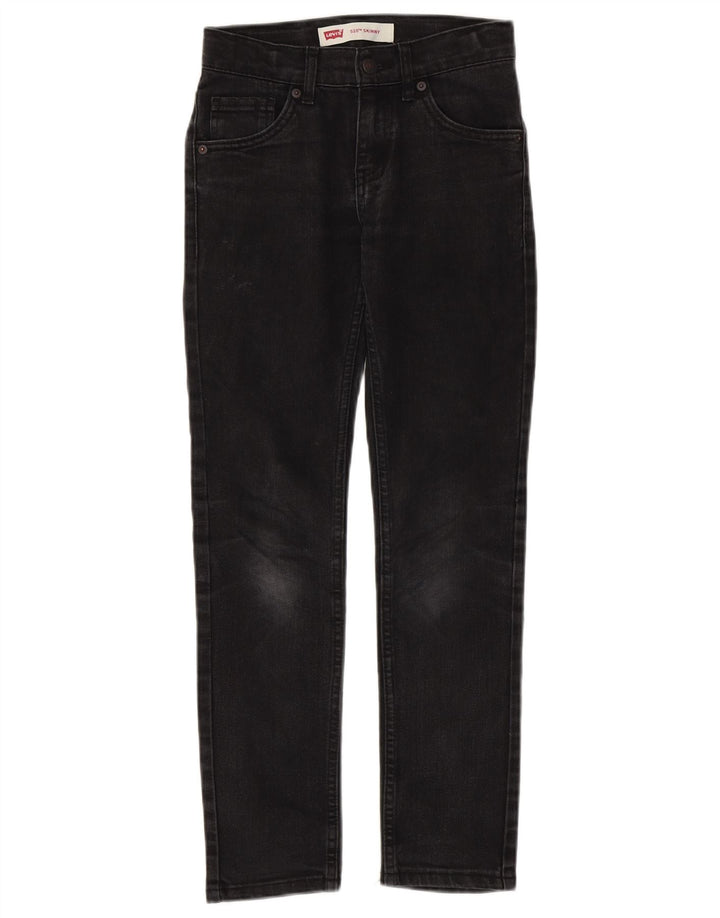 LEVI'S Boys 510 Skinny Jeans 9-10 Anos W26 L27 Algodão Preto