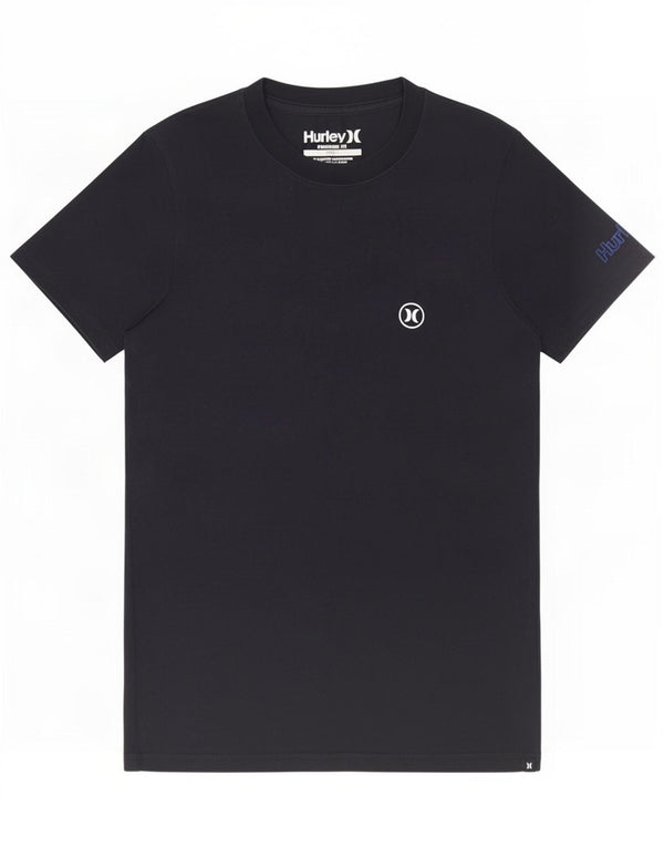 Camiseta masculina Hurley Premium Fit top pequeno algodão preto