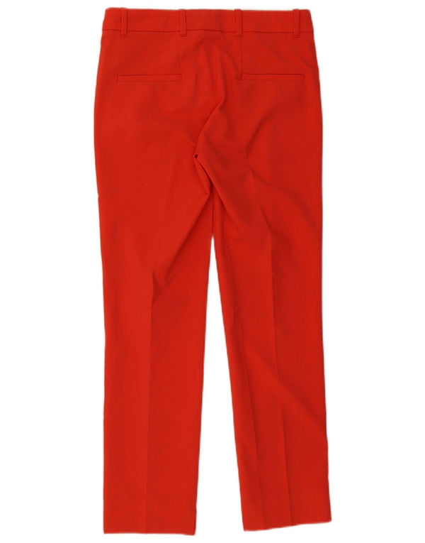 Zara Calça Chino Feminina Slim XS W28 L27 Vermelha