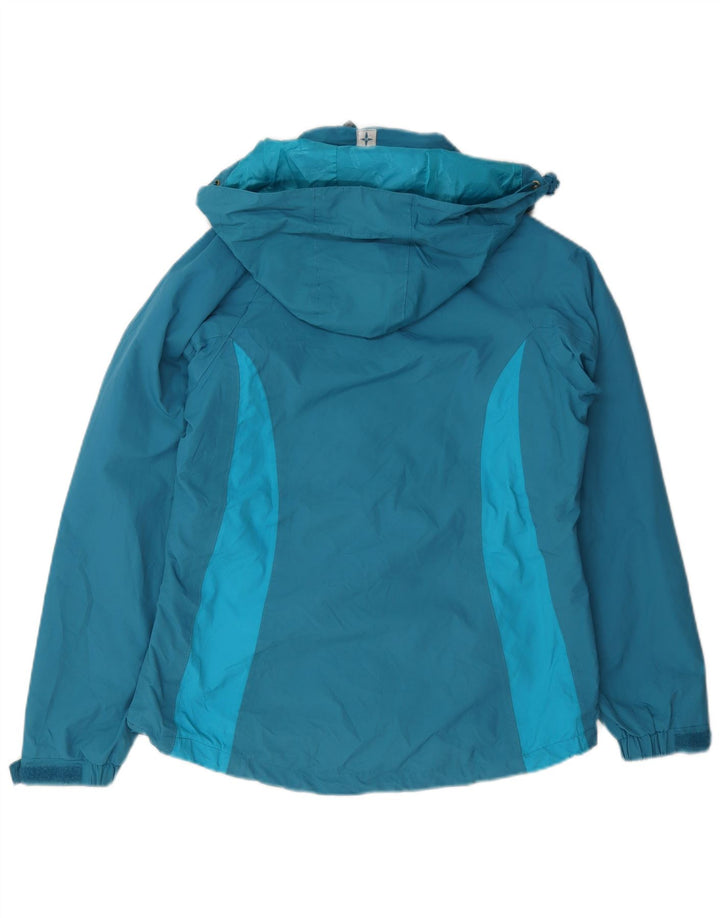 Jaqueta de chuva feminina com capuz Isoory Mountain Warehouse Reino Unido 12 nylon azul médio