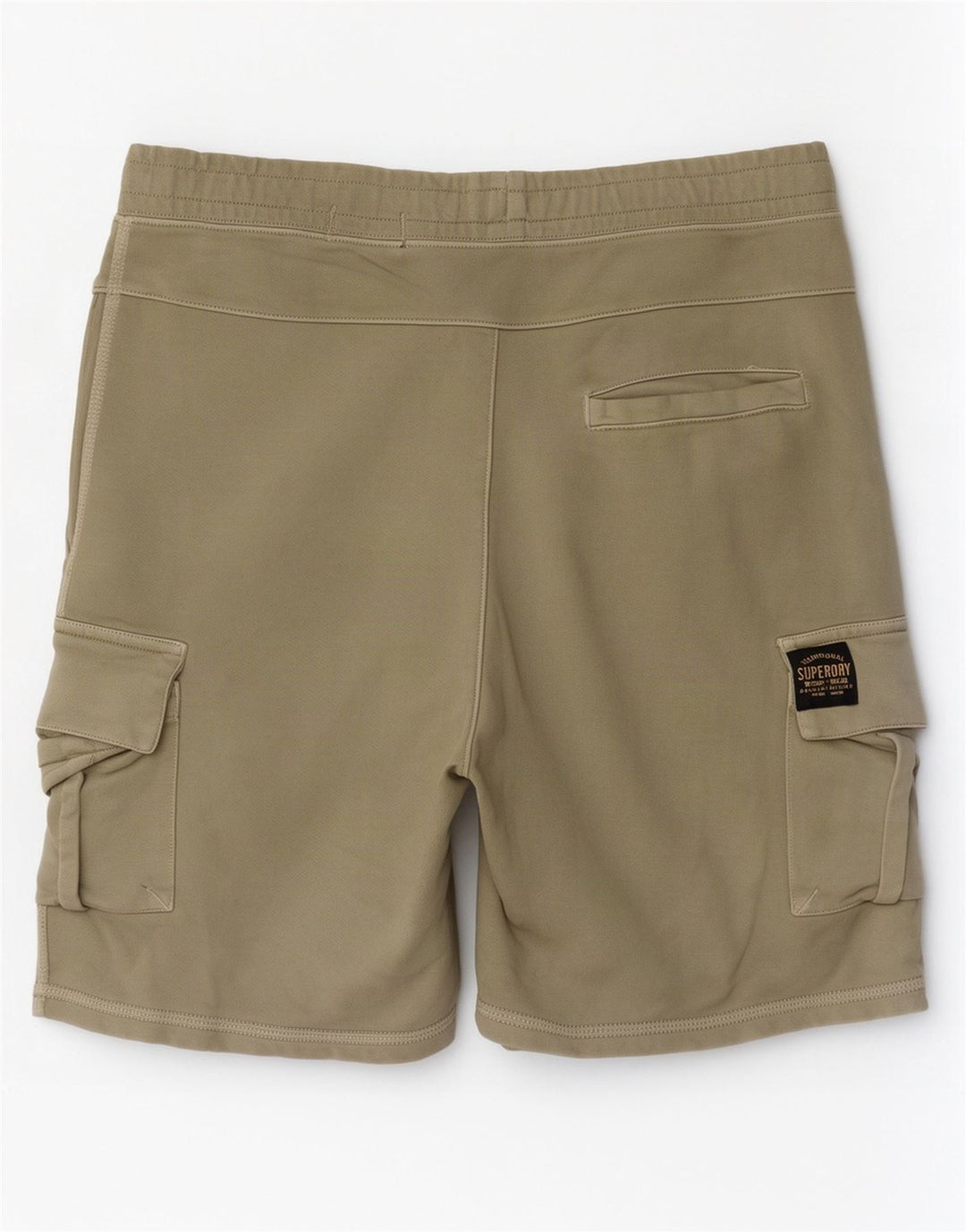 Superdry Mens Cargo Sport Shorts Médio Algodão Cáqui