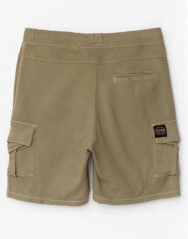 Superdry Mens Cargo Sport Shorts Médio Algodão Cáqui