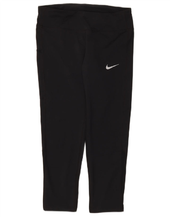 Leggings Nike Dri Fit Capri UK 8 Pequeno Poliéster Preto