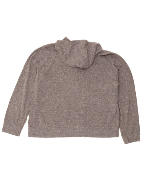 Jumper com capuz gráfico feminino Gap UK 18 XL cinza poliéster