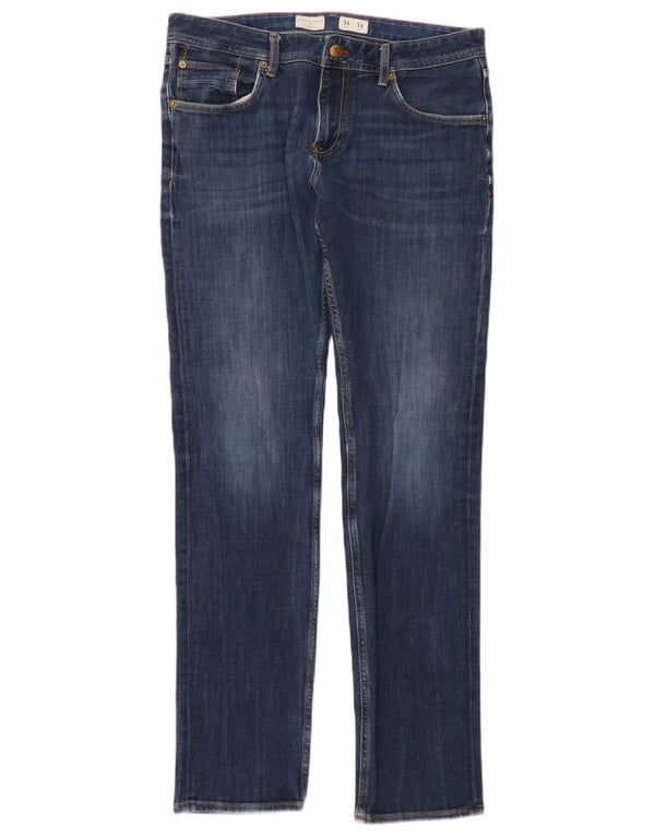 Tommy Hilfiger Masculino Bleecker Slim Jeans W34 L36 Azul Algodão