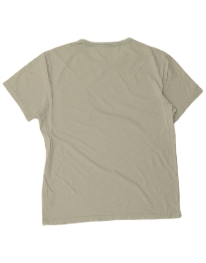 Camiseta masculina J. CREW Top de algodão verde médio