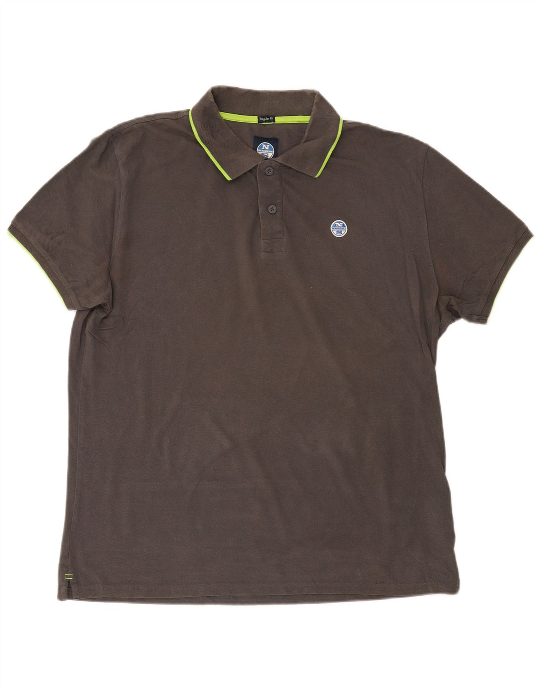 Camisa polo masculina de ajuste regular NORTH SAILS 2XL algodão cinza