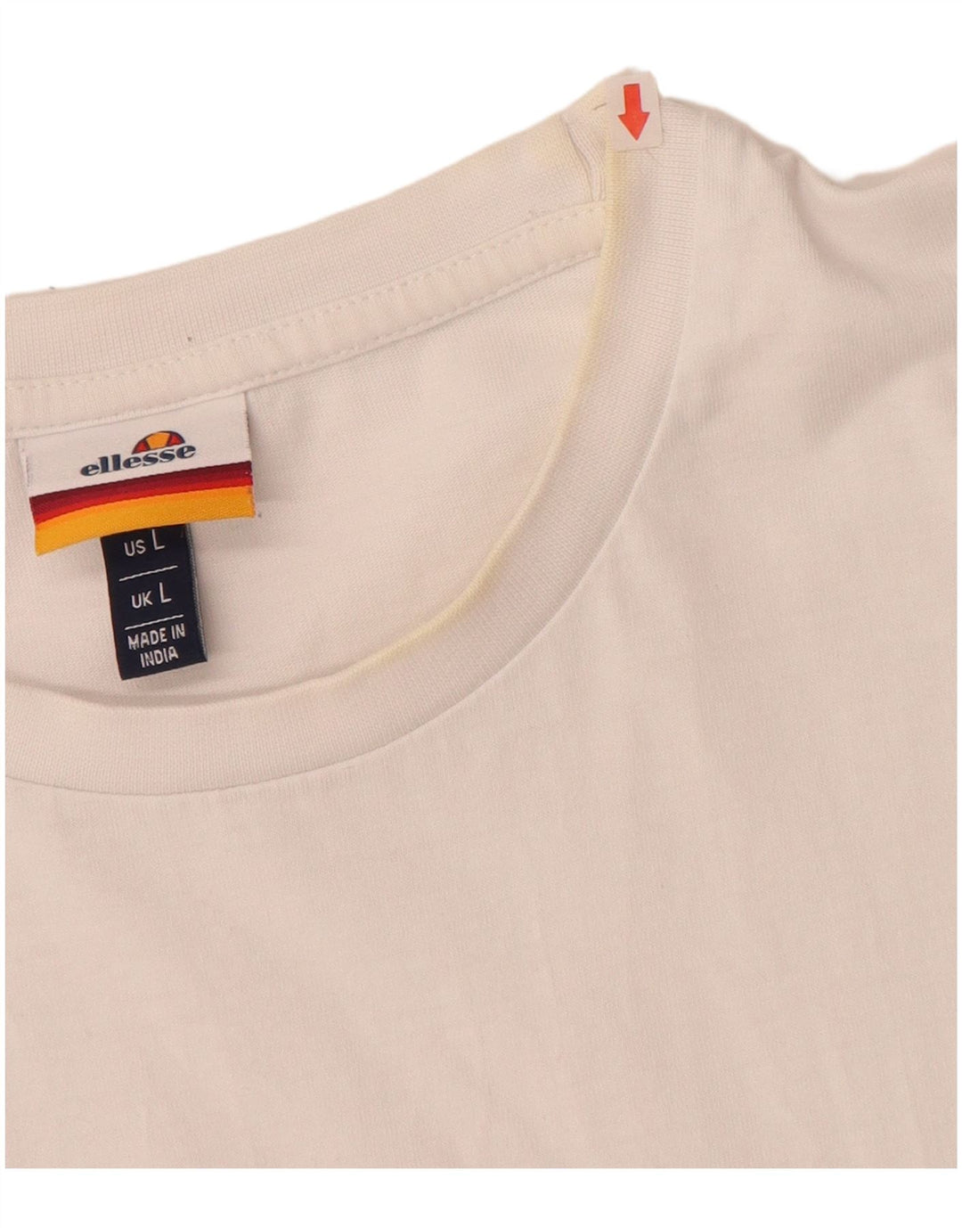 Camiseta masculina gráfica ELLESSE grande branca