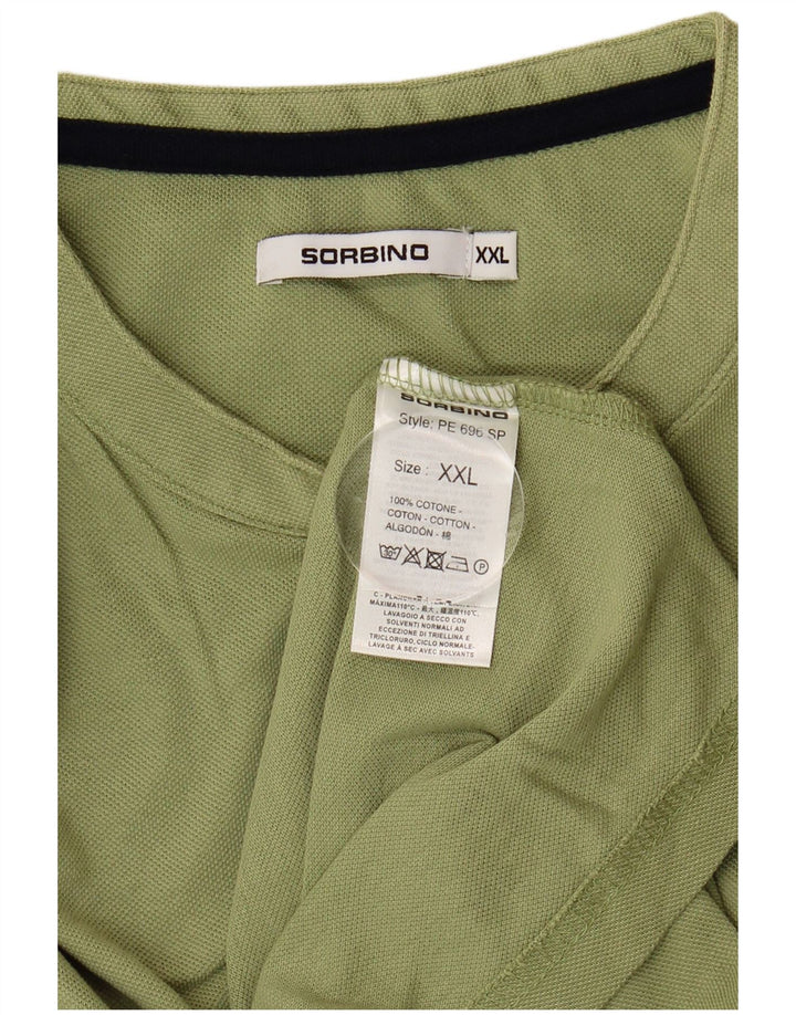 Camiseta masculina SORBINO Top 2XL algodão verde
