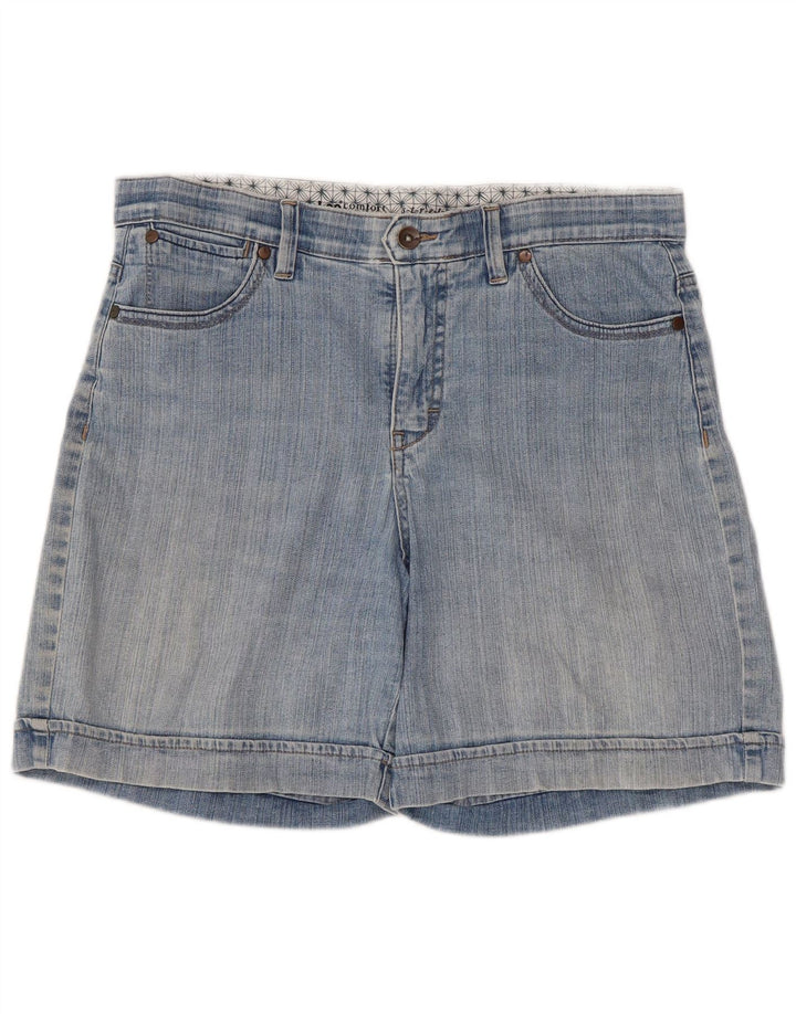 Shorts jeans feminino Lee US 12 grande W34 algodão azul