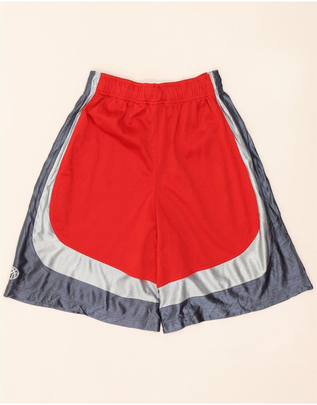 Shorts esportivos RUSSELL ATLÉTICOS para meninos 14-15 anos grande bloco colorido vermelho