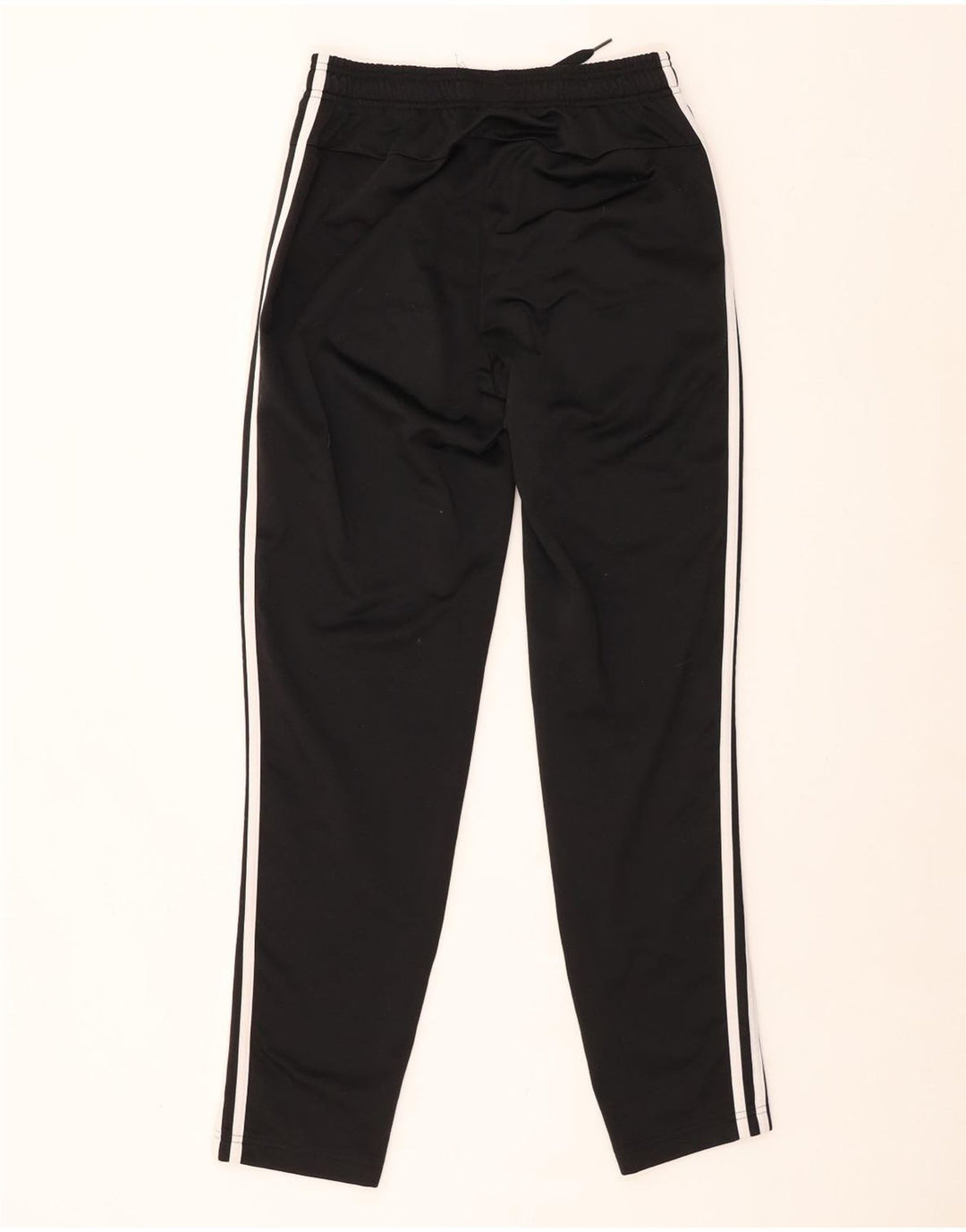 Calça de treino feminina Adidas UK 10 pequena poliéster preto