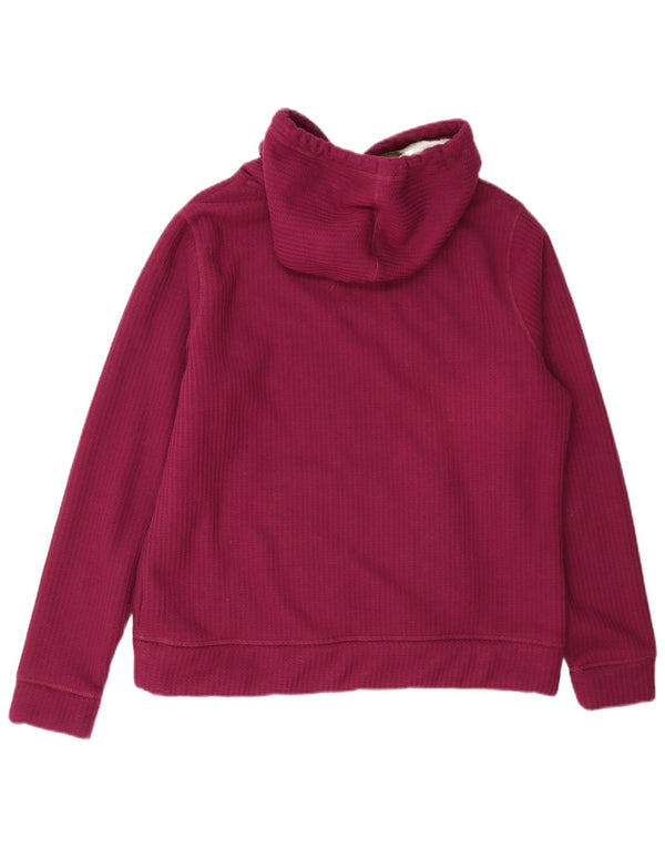 Jumper UK 16 do Hoodie das mulheres estranhas dos peixes grande poliéster de Borgonha