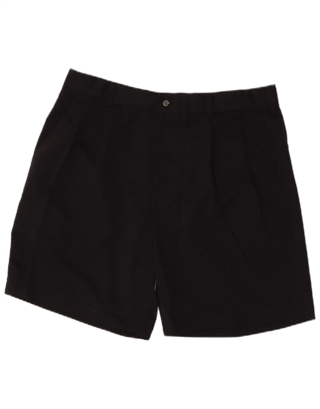 IZOD Mens Pegged Chino Shorts W38 XL Poliéster Preto