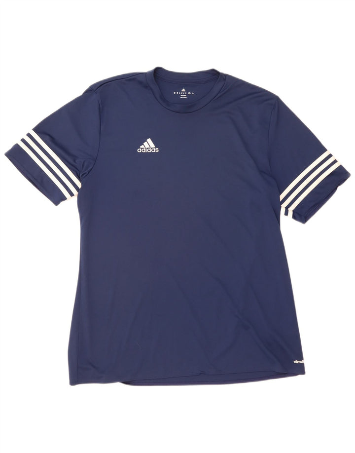 Camiseta masculina Adidas Climalite Top XL azul marinho poliéster