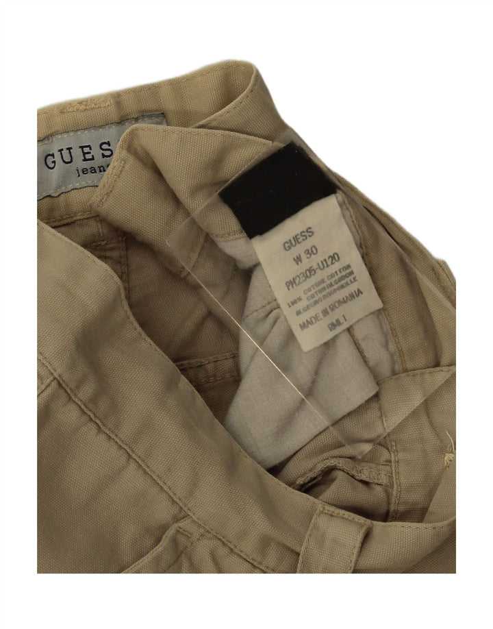 Shorts Chino Masculino GUESS W30 Algodão Bege Médio