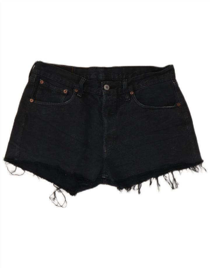 Shorts jeans feminino Levi's W33 médio algodão azul marinho