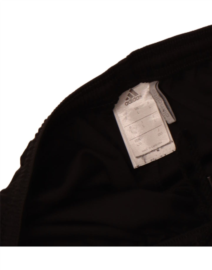 Shorts esportivos masculinos Adidas grande poliéster preto