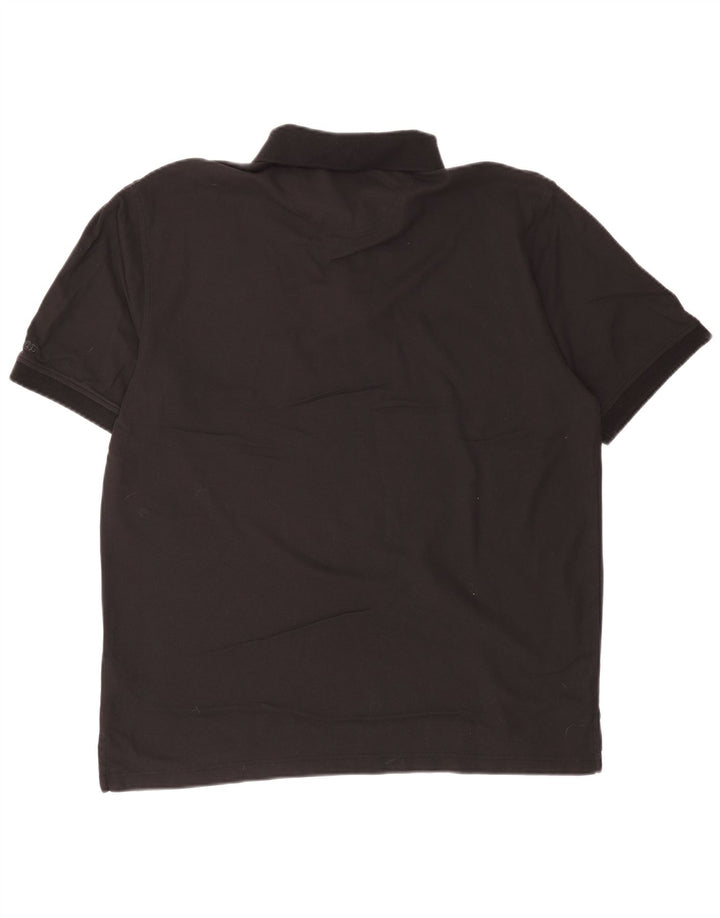 Camisa polo masculina Izod XL algodão preto