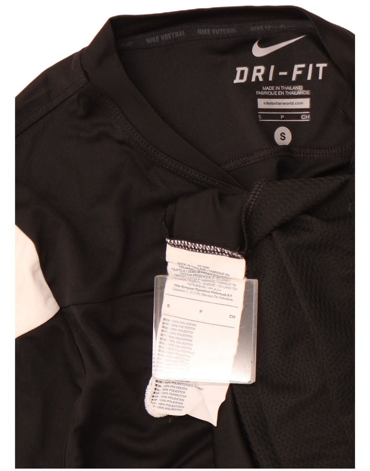 Camiseta masculina NIKE Top pequeno preto colorido em poliéster esportivo