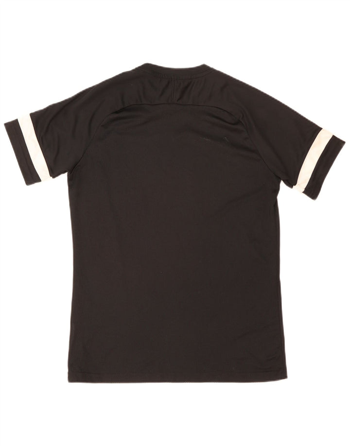 Camiseta masculina Nike Dri Fit Top médio preto colorblock poliéster