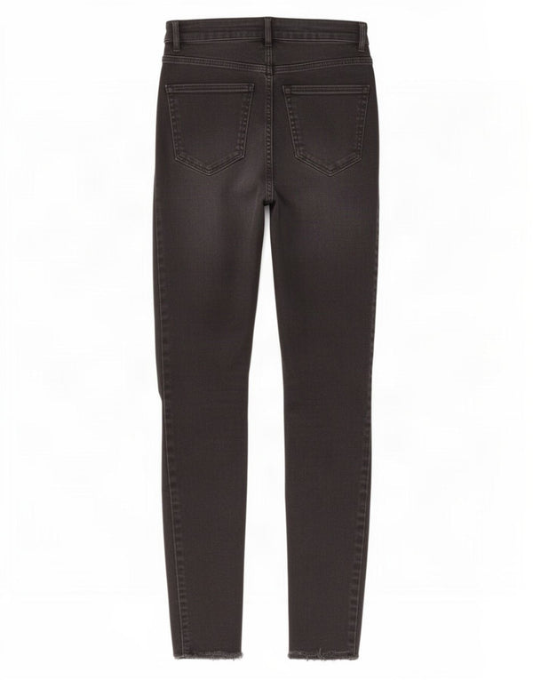 Calça jeans skinny feminina Zara EU 36 XS W26 L28 algodão preto