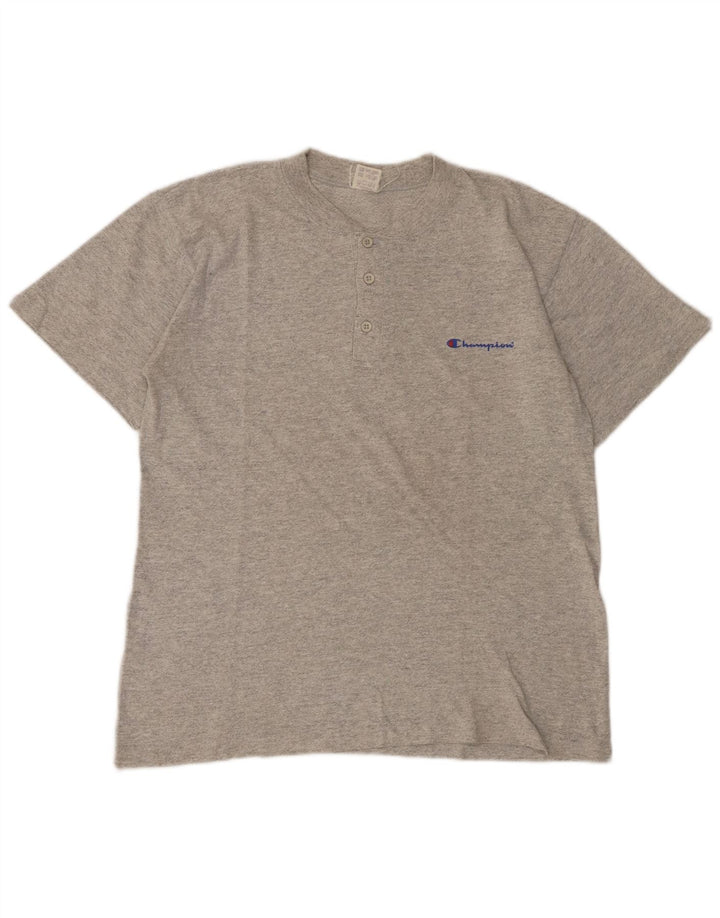 Camiseta masculina Champion de algodão cinza médio