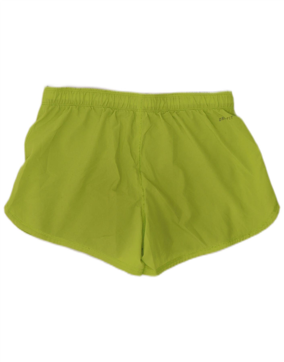 Shorts esportivos femininos NIKE Dri Fit UK 10 pequeno verde poliéster