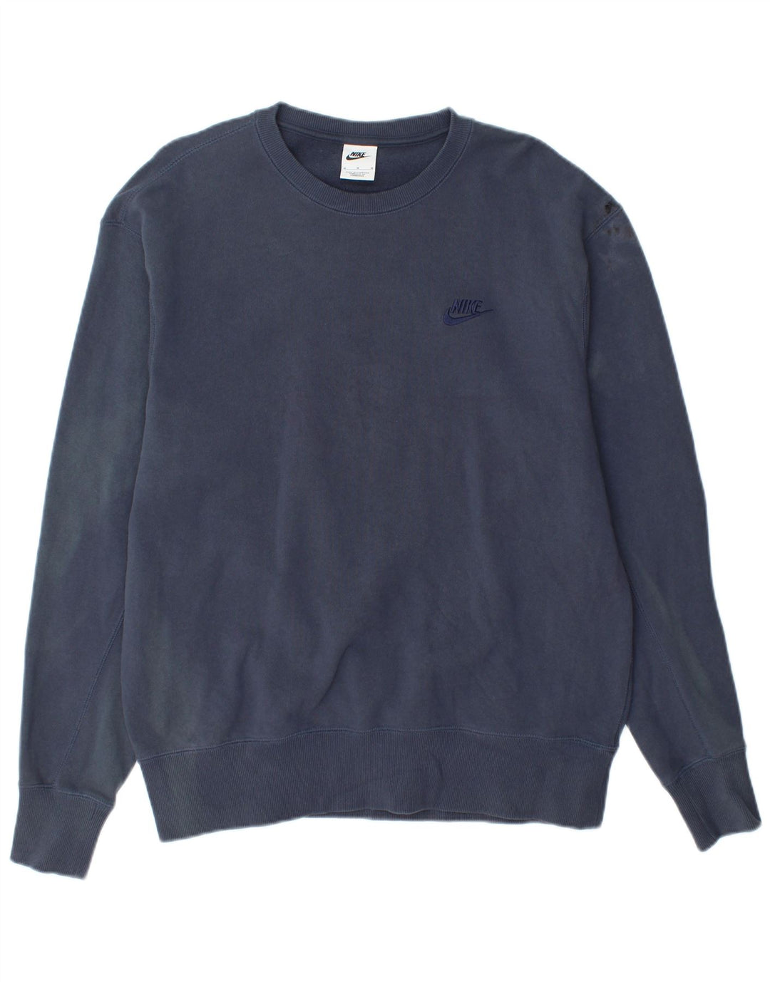 ADIDAS Mens Sweatshirt Jumper Médio Azul Marinho Algodão