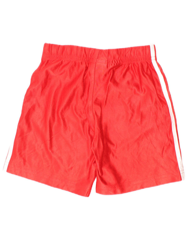 Shorts esportivos Adidas para meninos 18-24 meses poliéster vermelho